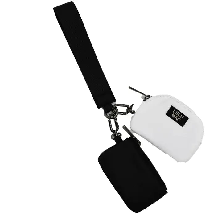 Lulu Mac Black/White Wristlet