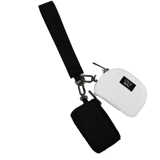 Lulu Mac Black/White Wristlet