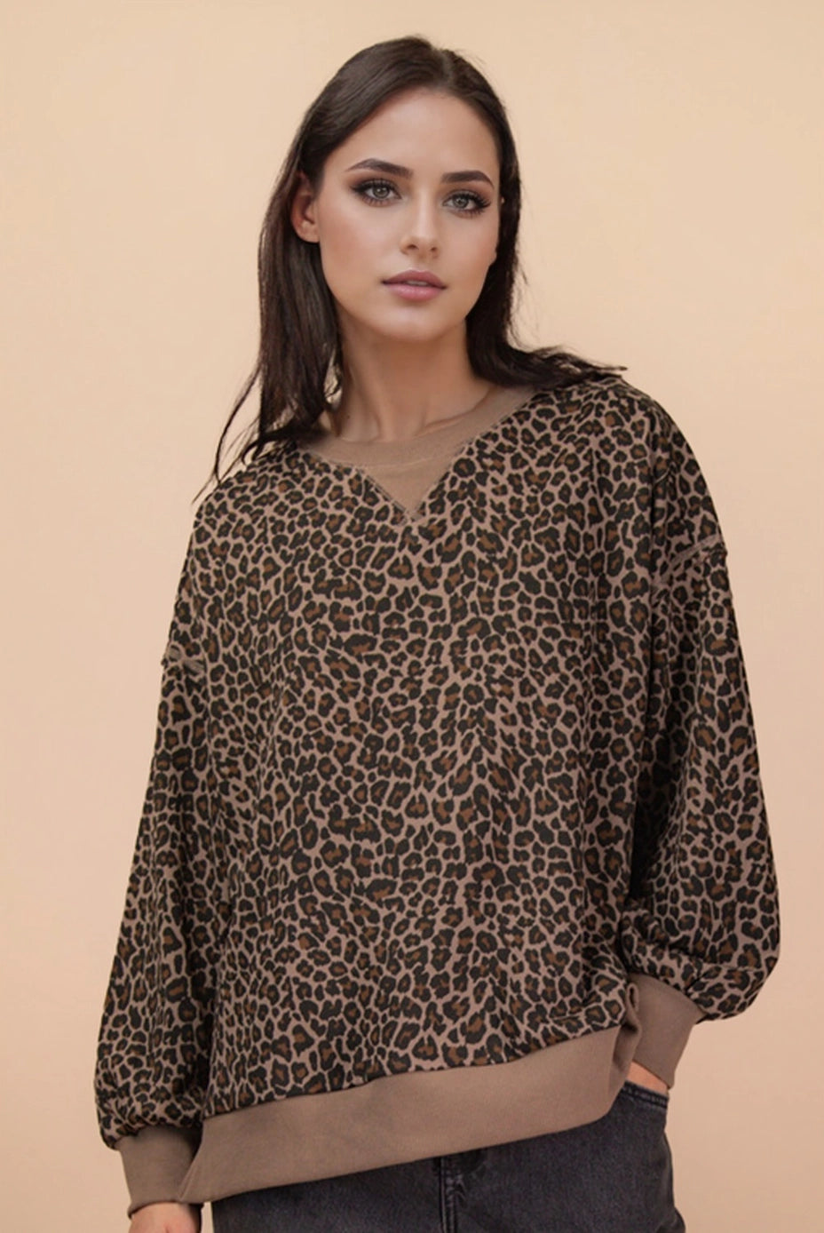 Here and Now in Leopard Pullover