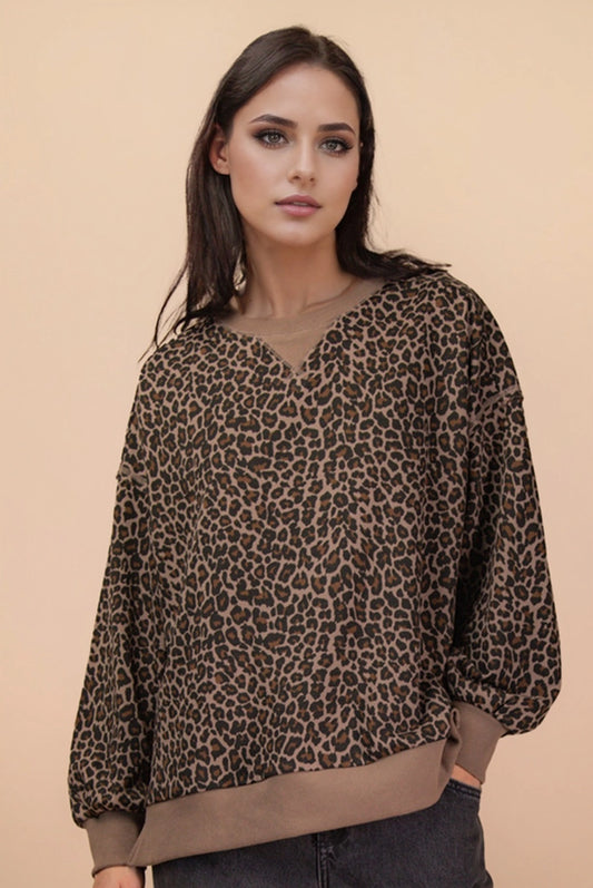 Here and Now in Leopard Pullover