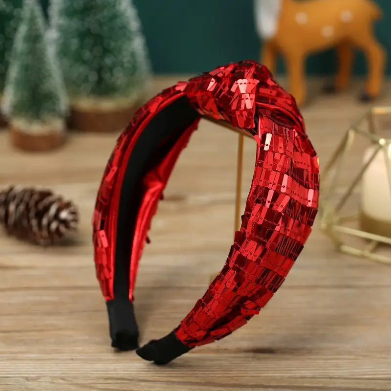 Red Sequin Headband
