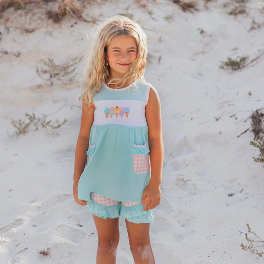 Girl's Pastel Ice Cream 2pc Outfit