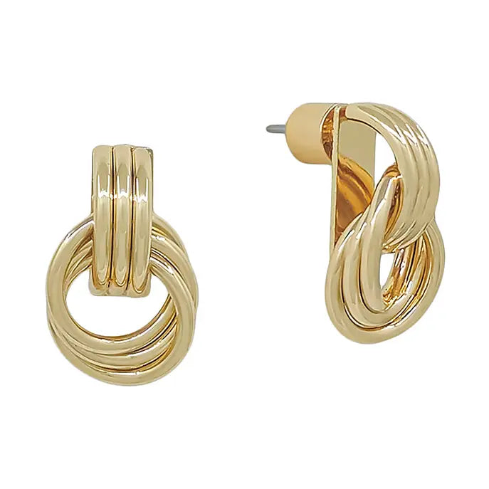 Gold Layered Circle Earrings