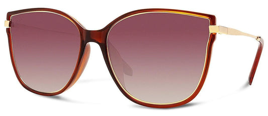 Abaco Ella Crystal Brown/Brown Gradient Sunglasses