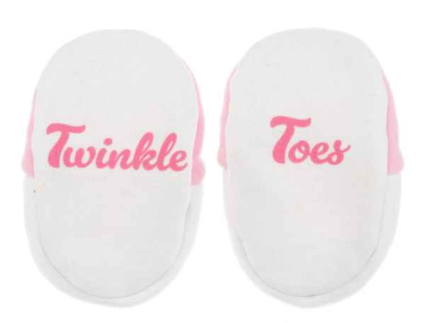 Baby Pink Funny Feet Slippers