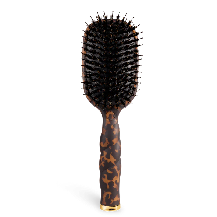 Teletie Boar Bristle Hair Brush - Tortoise