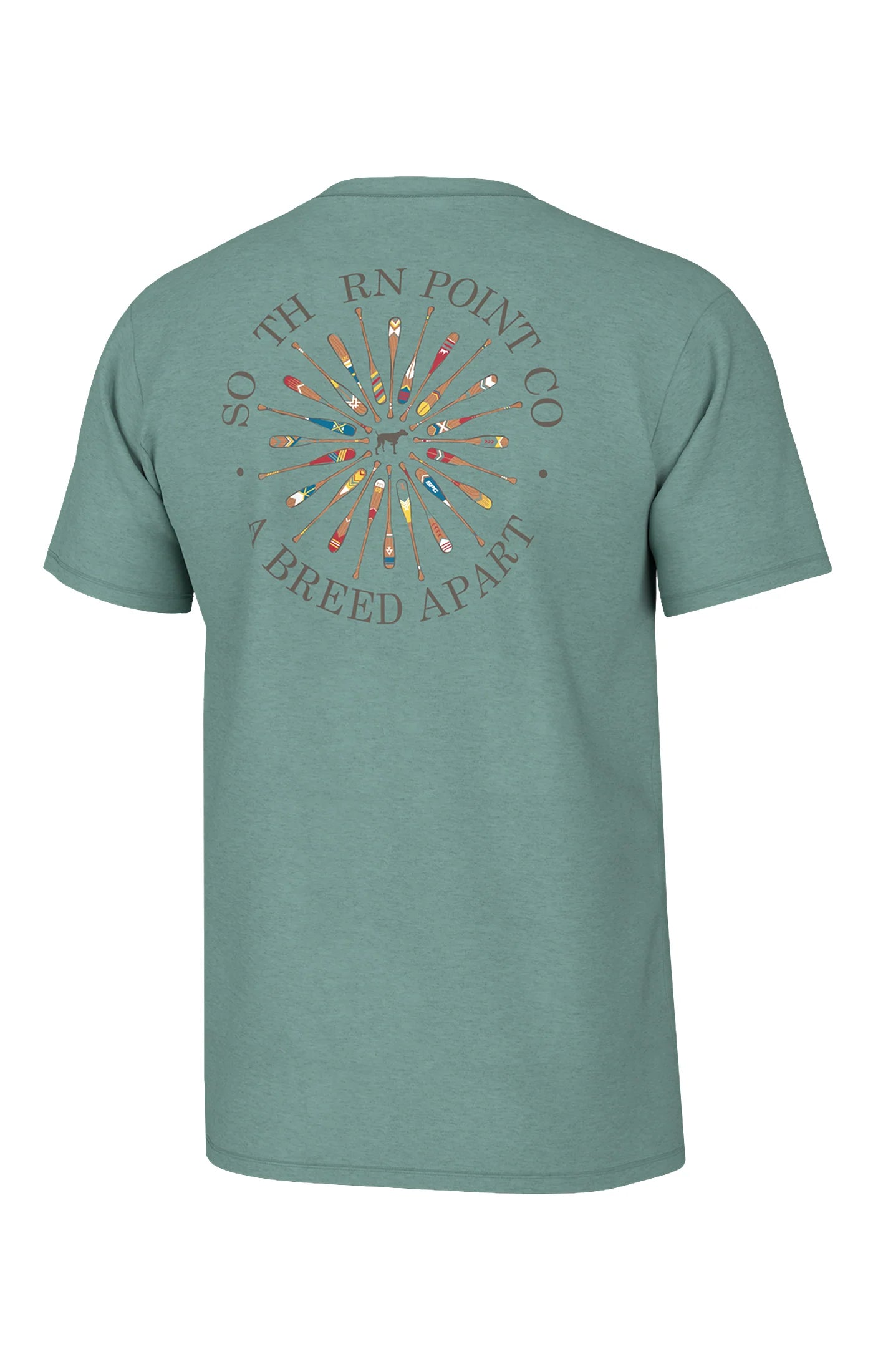 Southern Point Boat Paddles Tee in Emerald Coast