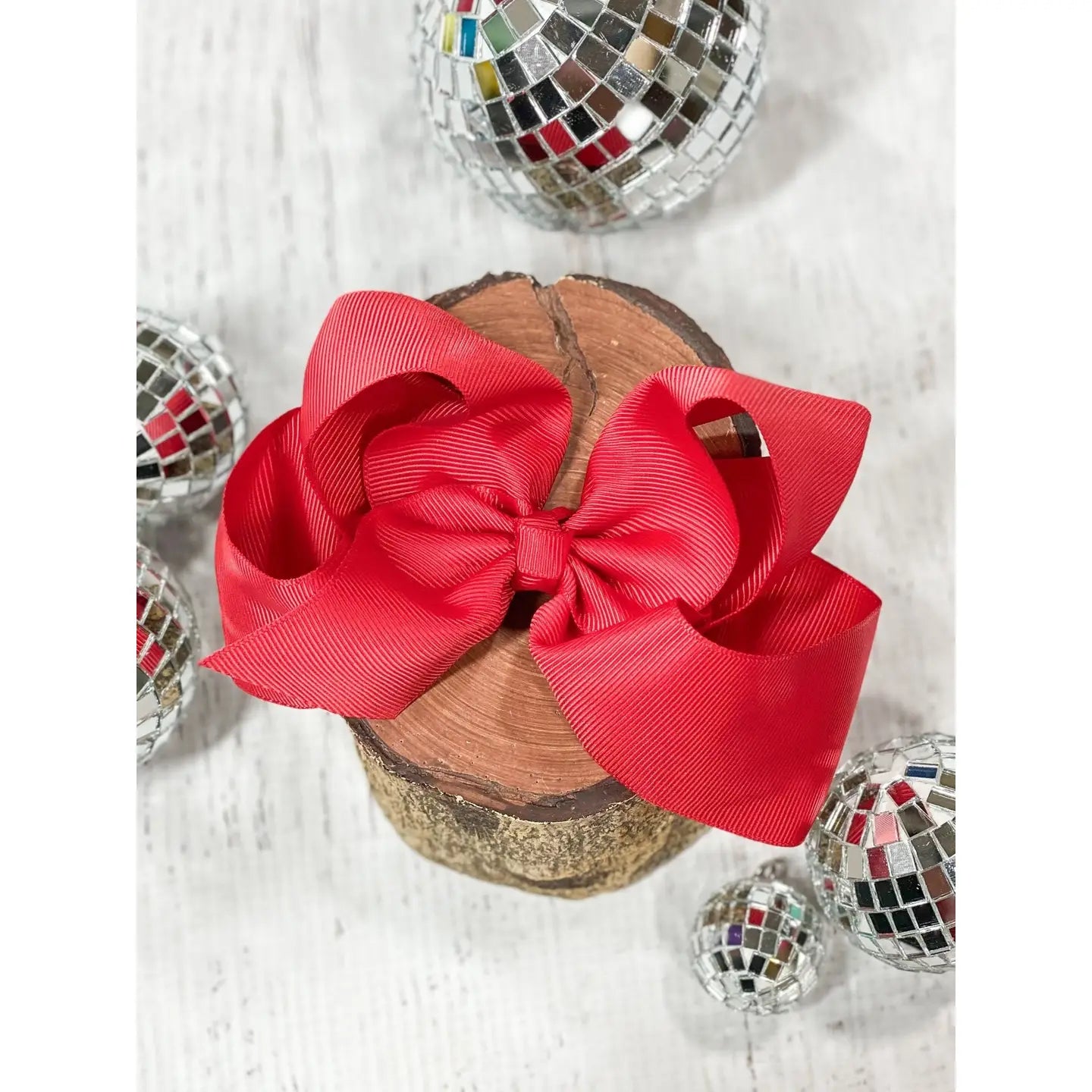 Red Classic Hair Bow 4.5