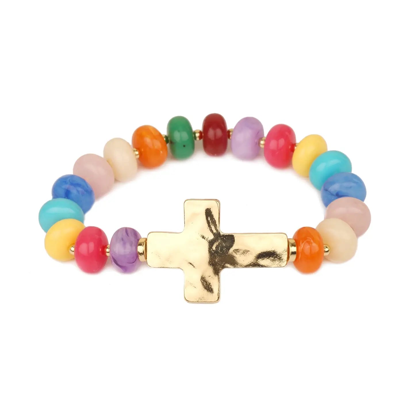 Cross Multi Beaded Bracelet