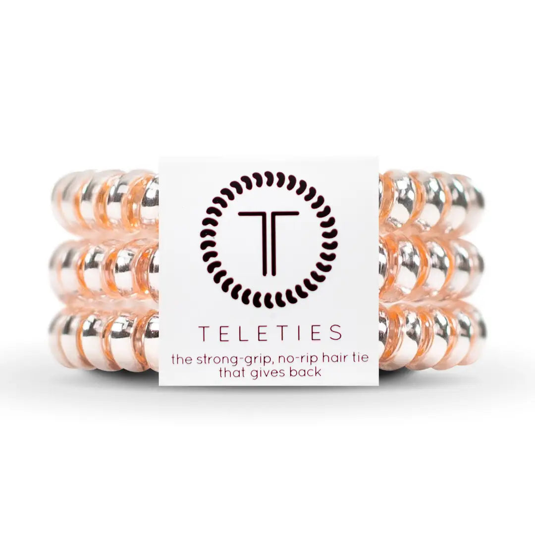 Teletie Small Spiral Hair Coils Millennial Pink