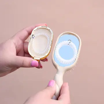 Teletie Mini Detangler for Medium Hair Tan
