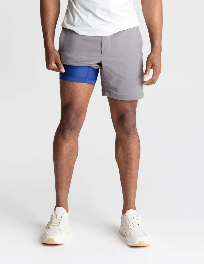 Birddogs Dark Gray Shorts W/Liner 7"