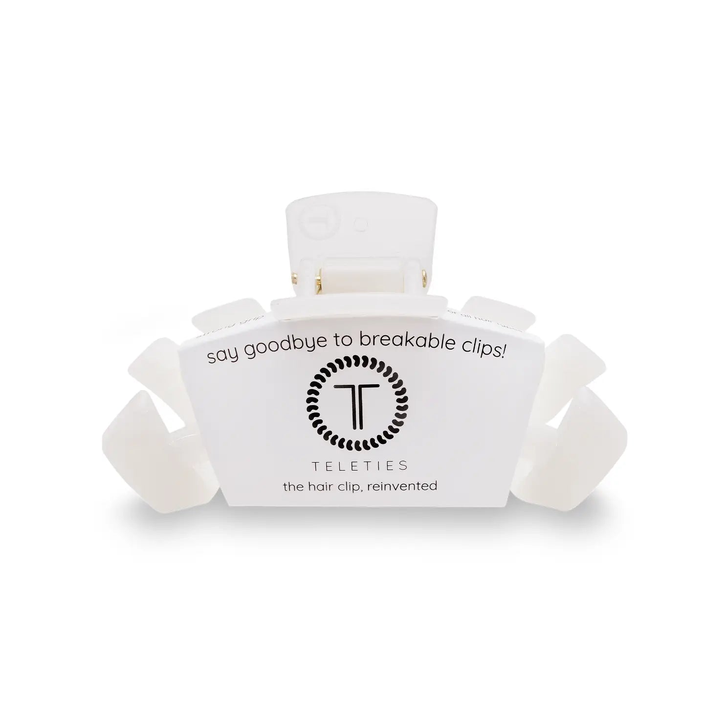 Teletie Classic Coconut White Medium Claw Hair Clip