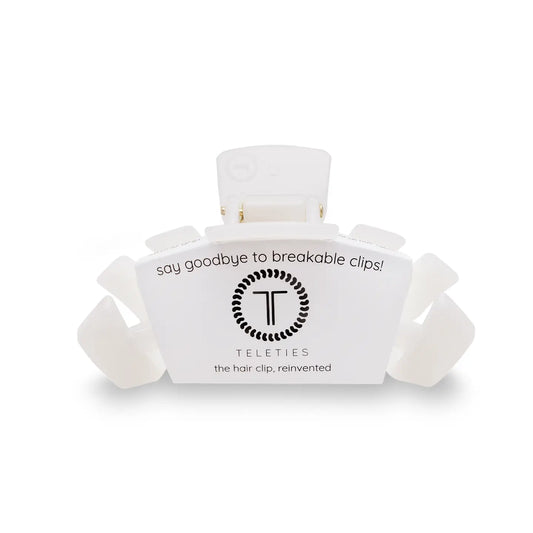 Teletie Classic Coconut White Medium Claw Hair Clip