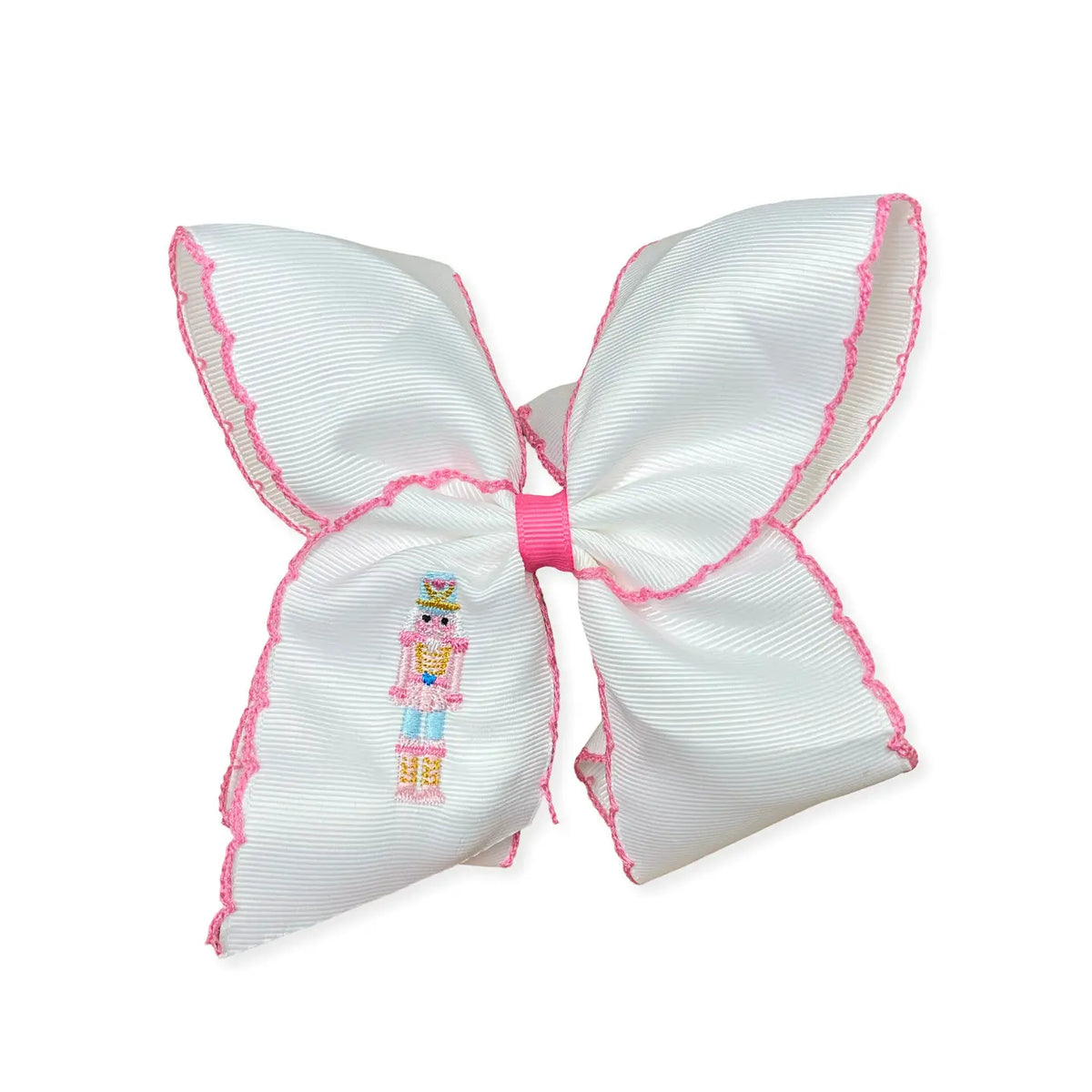 Nutcracker Embroidered Hairbow