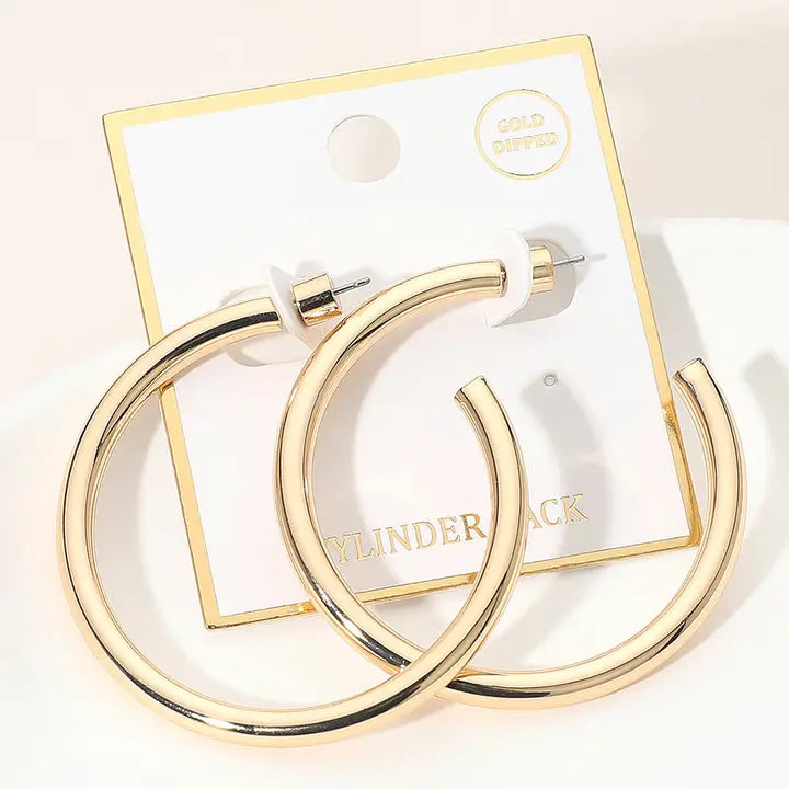 Worn Gold Hoops