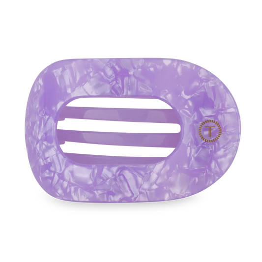 Teletie Flat Round Hair Clip Medium Lavender Mist