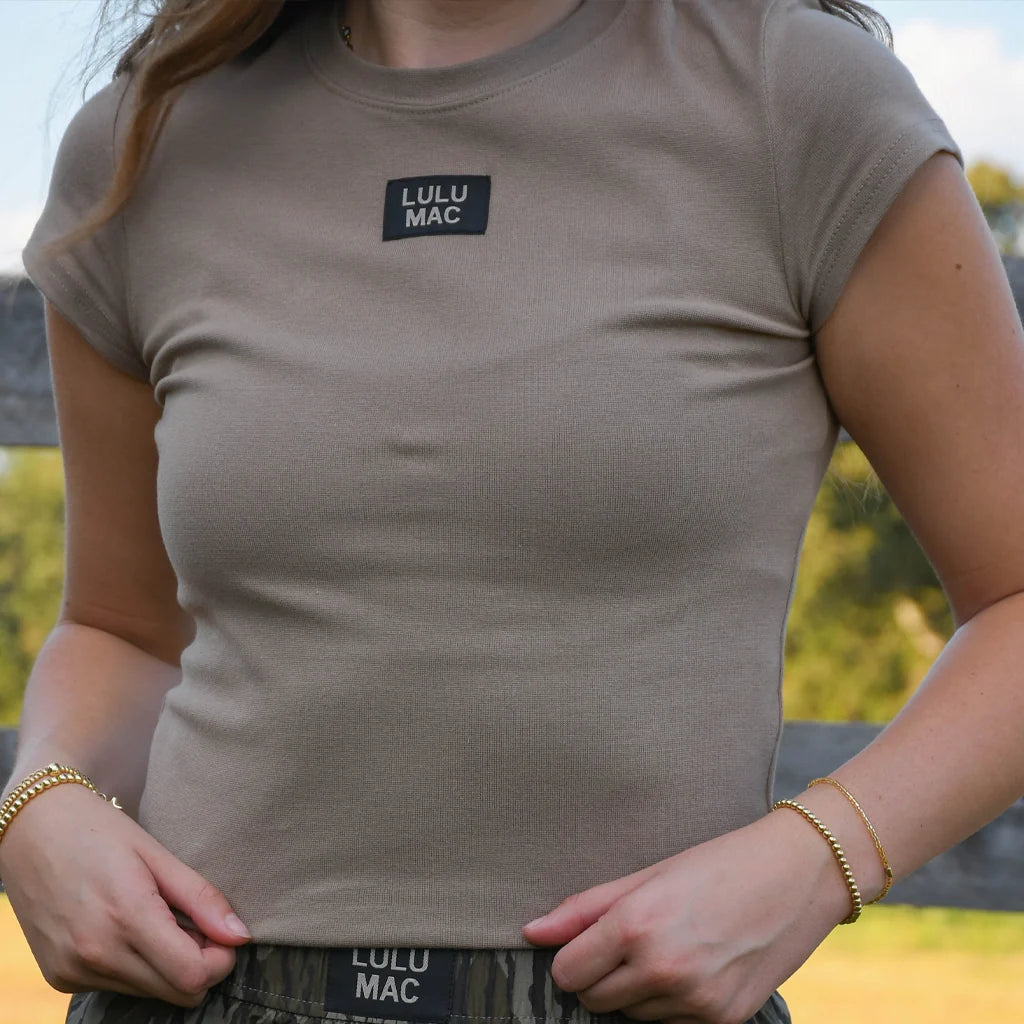 Lulu Mac Dk Taupe Baby Doll Top