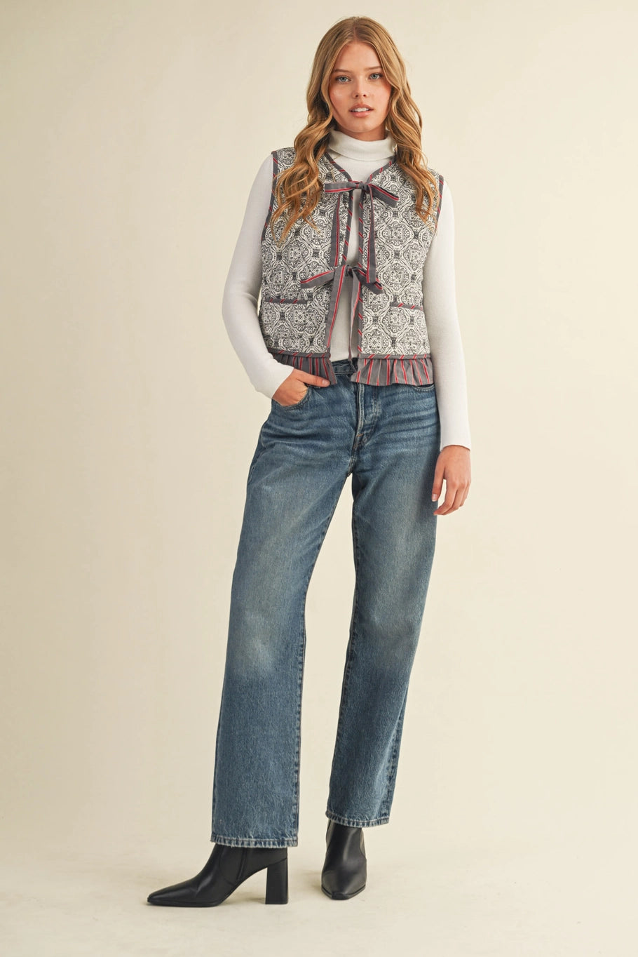 All in Grey Multi Quilted Vest