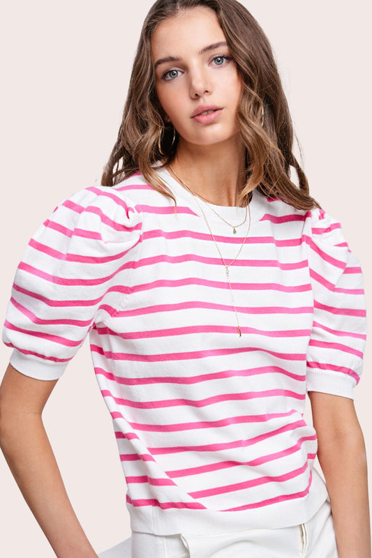 Candy Stripes Knit Top
