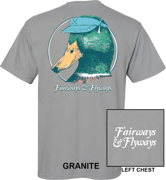 Fairways & Flyways Duck Head in Granite T-shirt