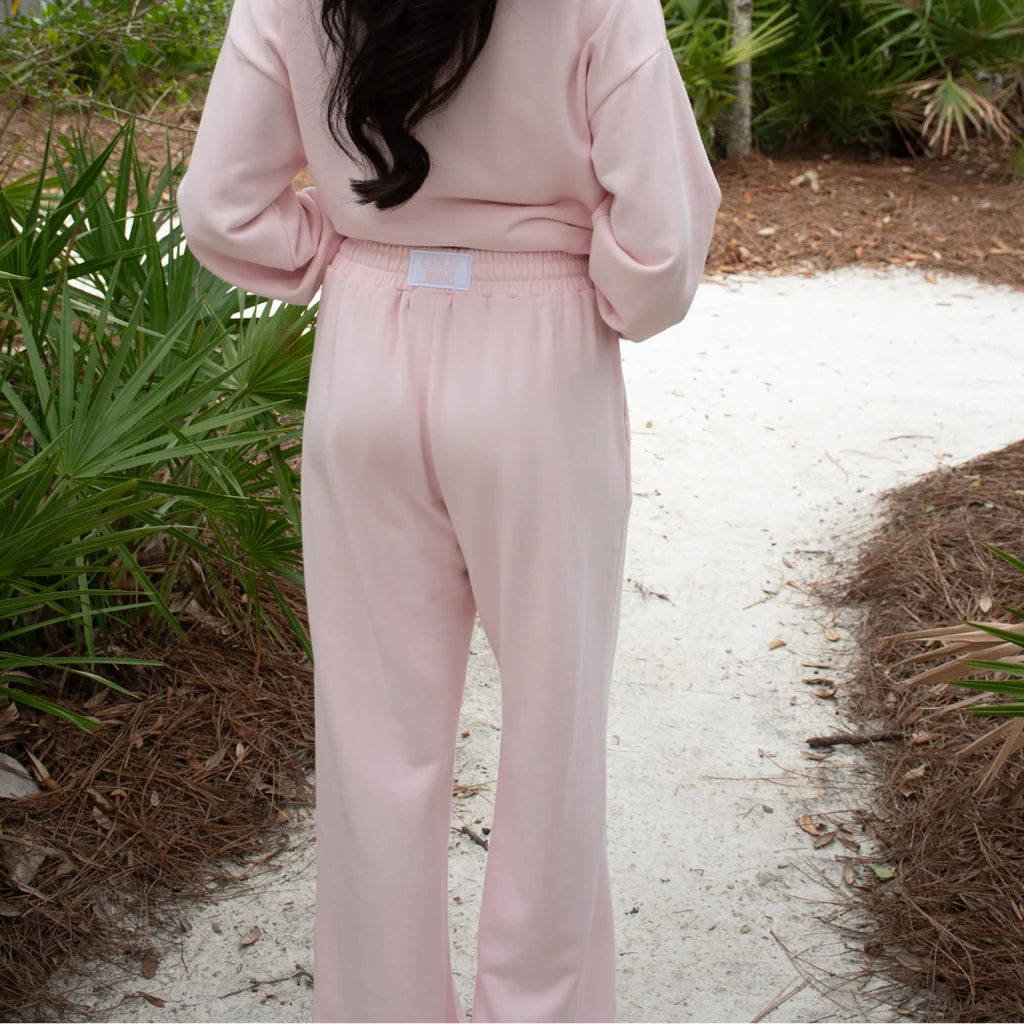 Lulu Mac Terry Cloth Lt Pink Pants