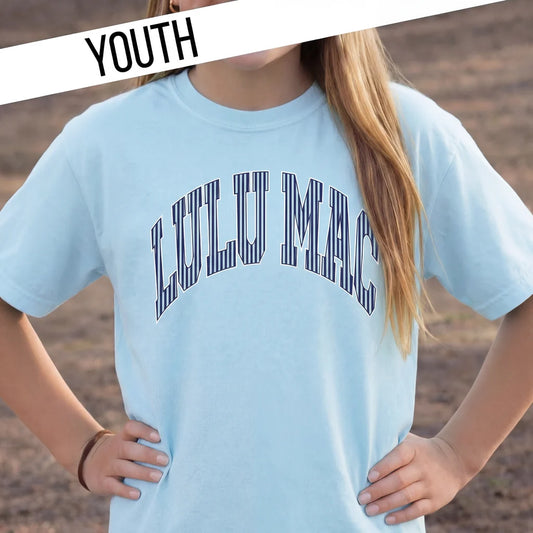 Lulu Mac Stripe Chambray T-shirt