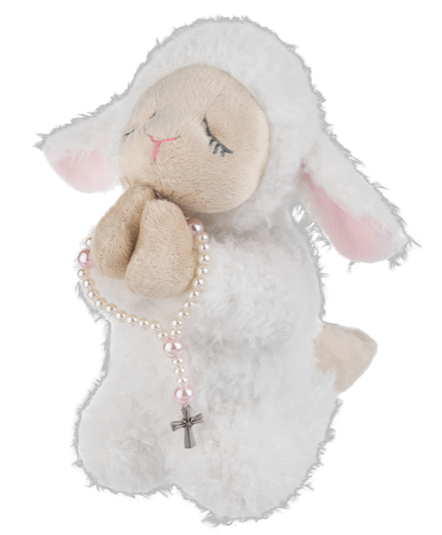 My Rosary Lamb 2pc  8"