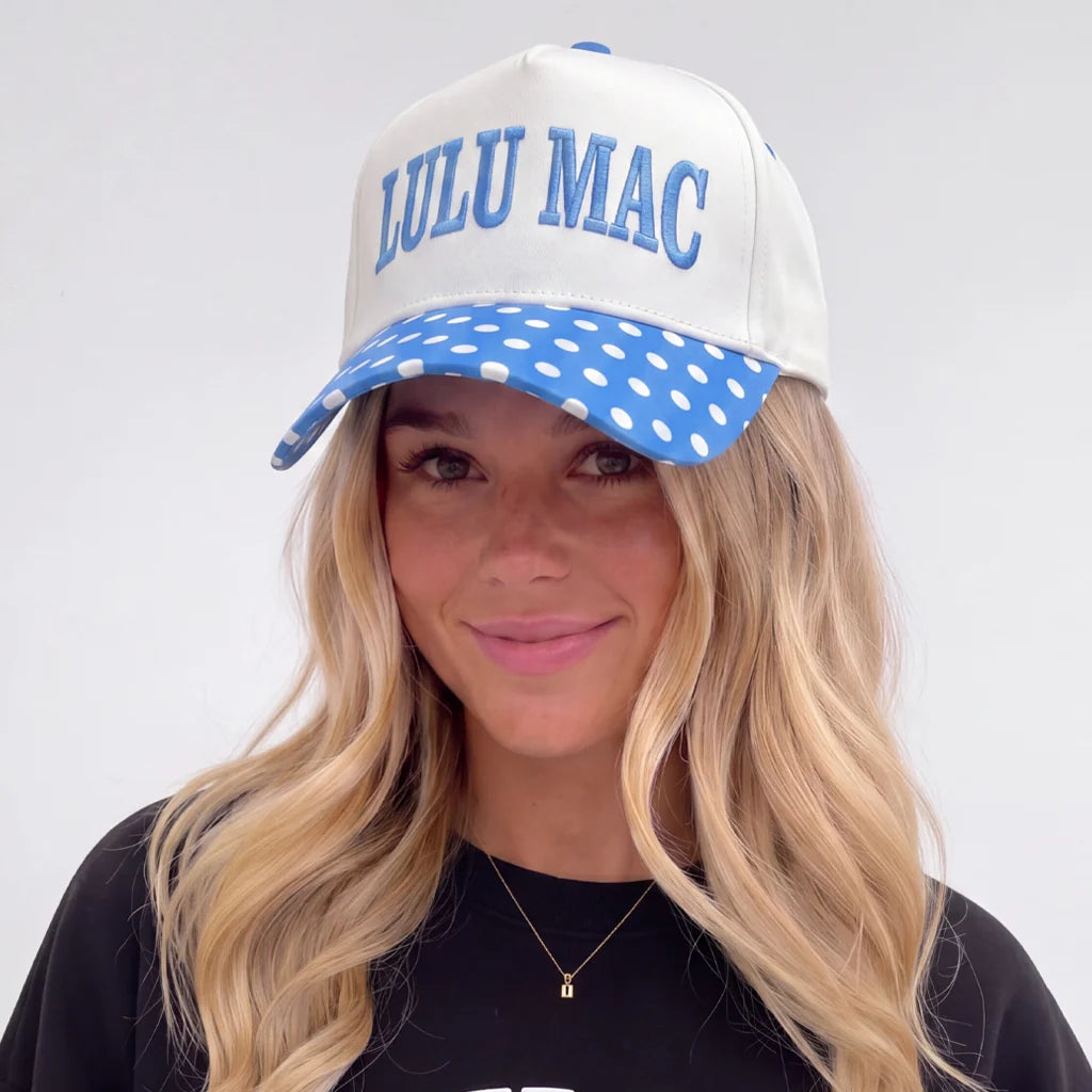 Lulu Mac Royal/White Dot Cap