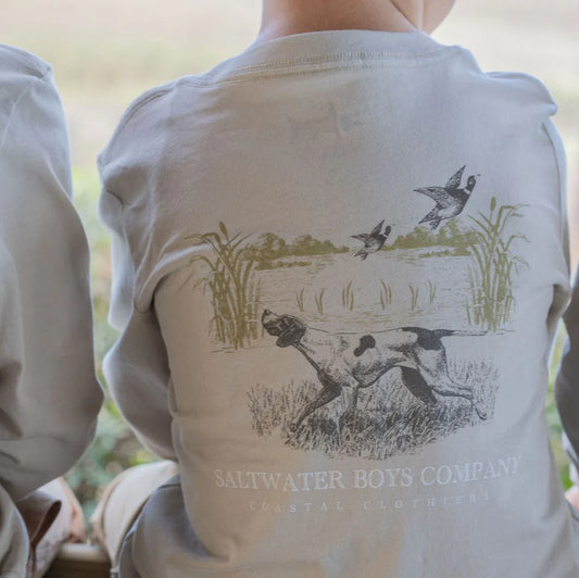 Saltwater Boys Hunting Dog L/S Tee