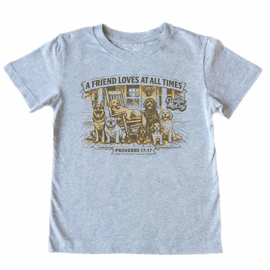 Cardin McCoy A Friend Loves At All Times Tee Heather Gray
