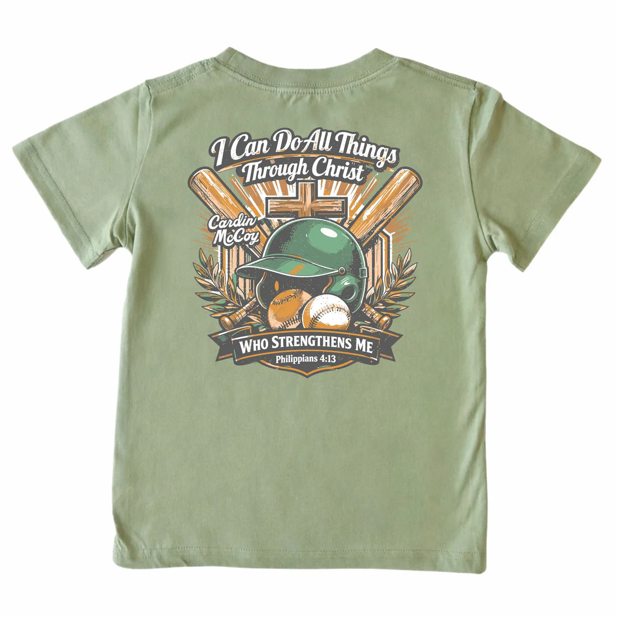 Cardin McCoy I Can Do All Things Thru Christ Baseball Tee