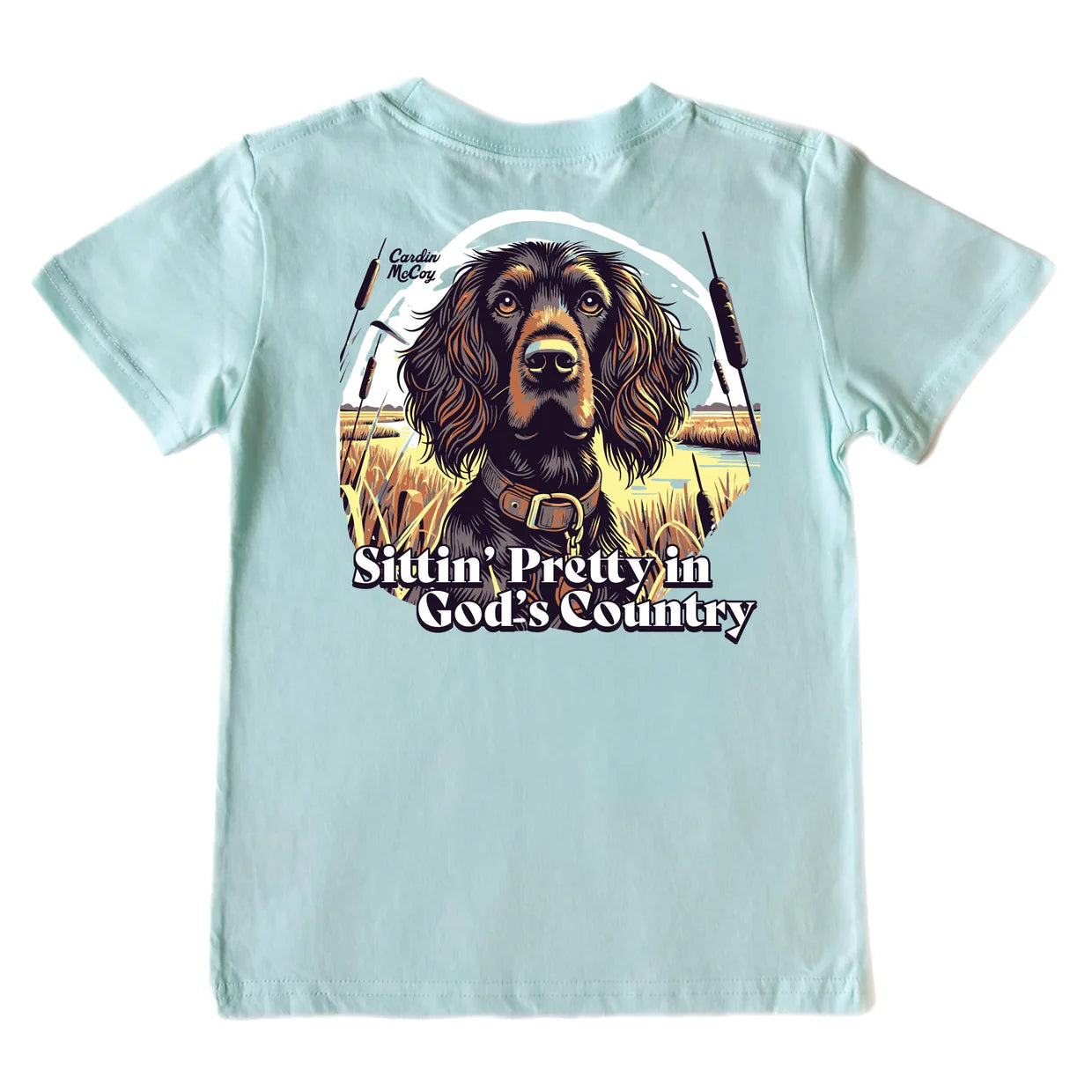 Cardin McCoy Sitting Pretty SS Tee in Blue Mint