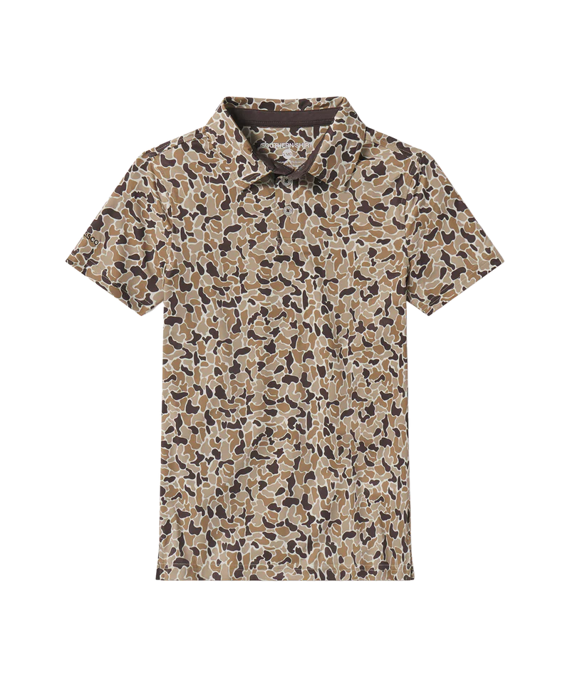 Southern Shirt Co Youth Hunters Hideaway Ember Brown Polo