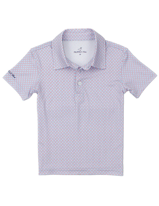 Properly Tied Boys Inlet Polo Fastball