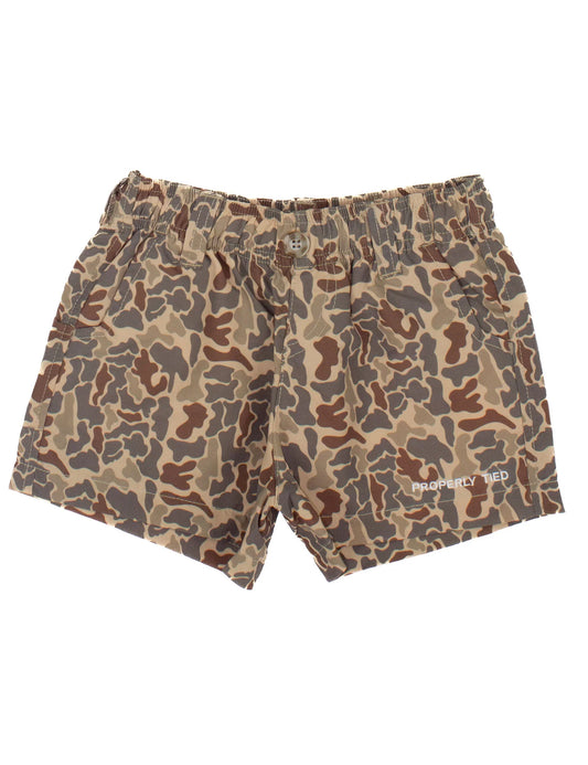 Properly Tied Vintage Camo Shorts Baby
