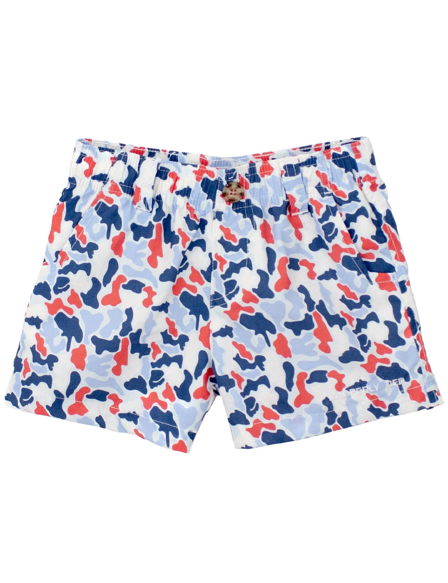 Properly Tied Mallard Americana Camo Shorts
