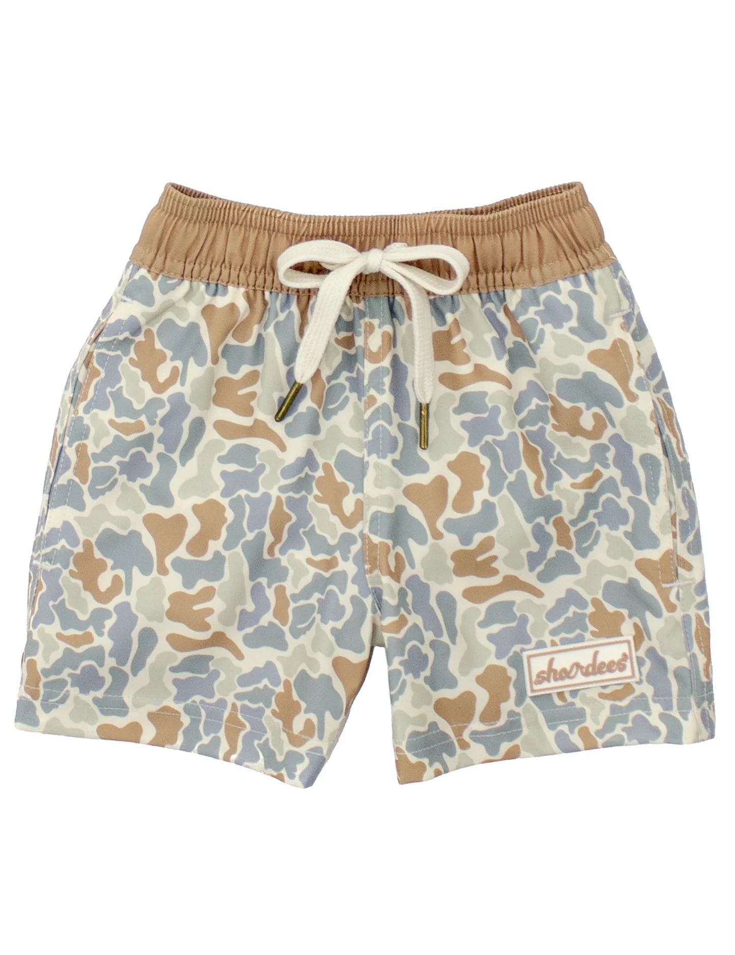 Properly Tied Boys Shordees Swim Trunk Field Camo
