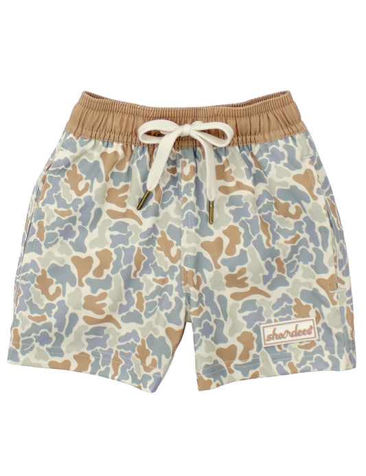 Properly Tied Boys Shordees Swim Trunk Field Camo