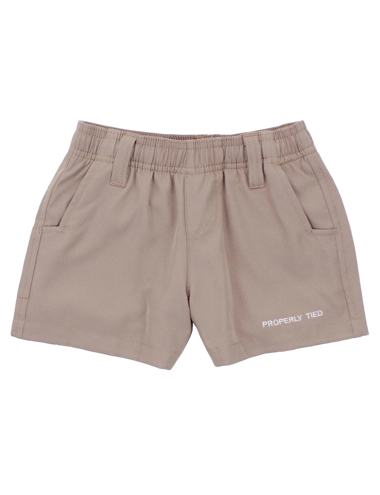Properly Tied Boys Pintail Short Taupe