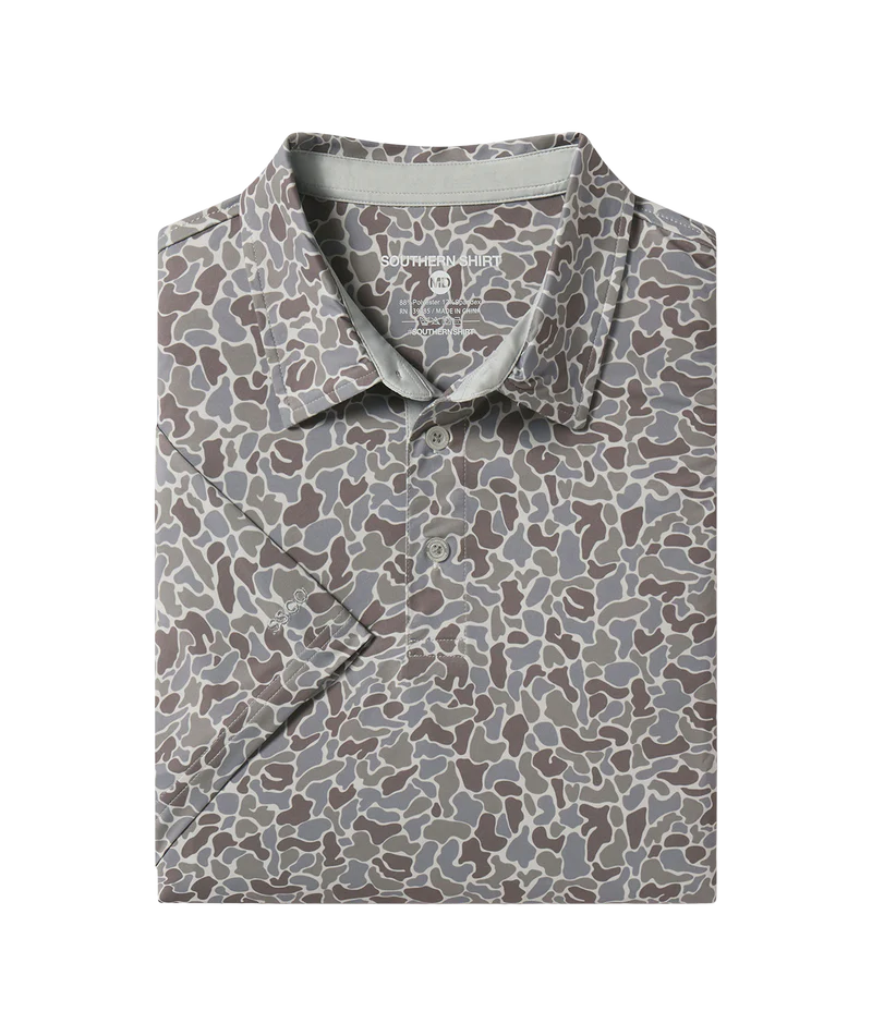 Southern Shirt Co Hunters Hideaway Printed Polo Ridgeline