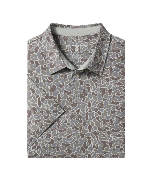 Southern Shirt Co Hunters Hideaway Printed Polo Ridgeline