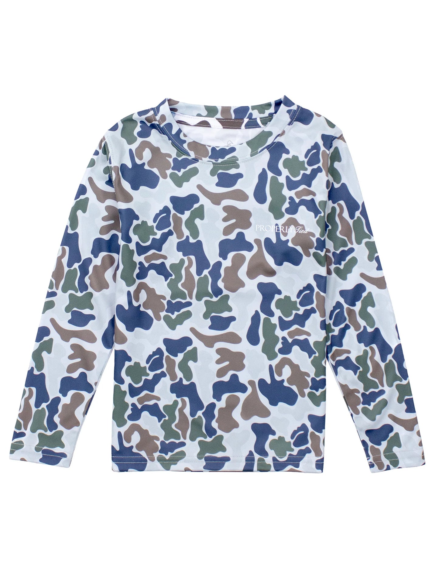 Properly Tied Boys Sportsman Performance Ls Terra Camo