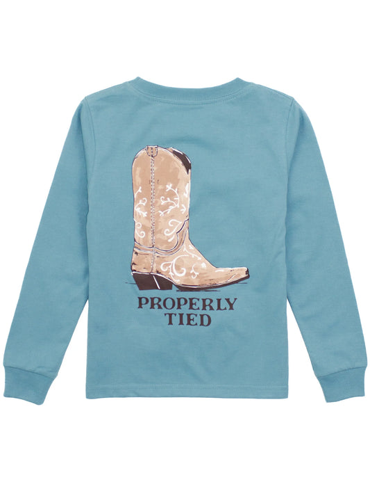 Properly Tied Cowgirl Boot LS Tee