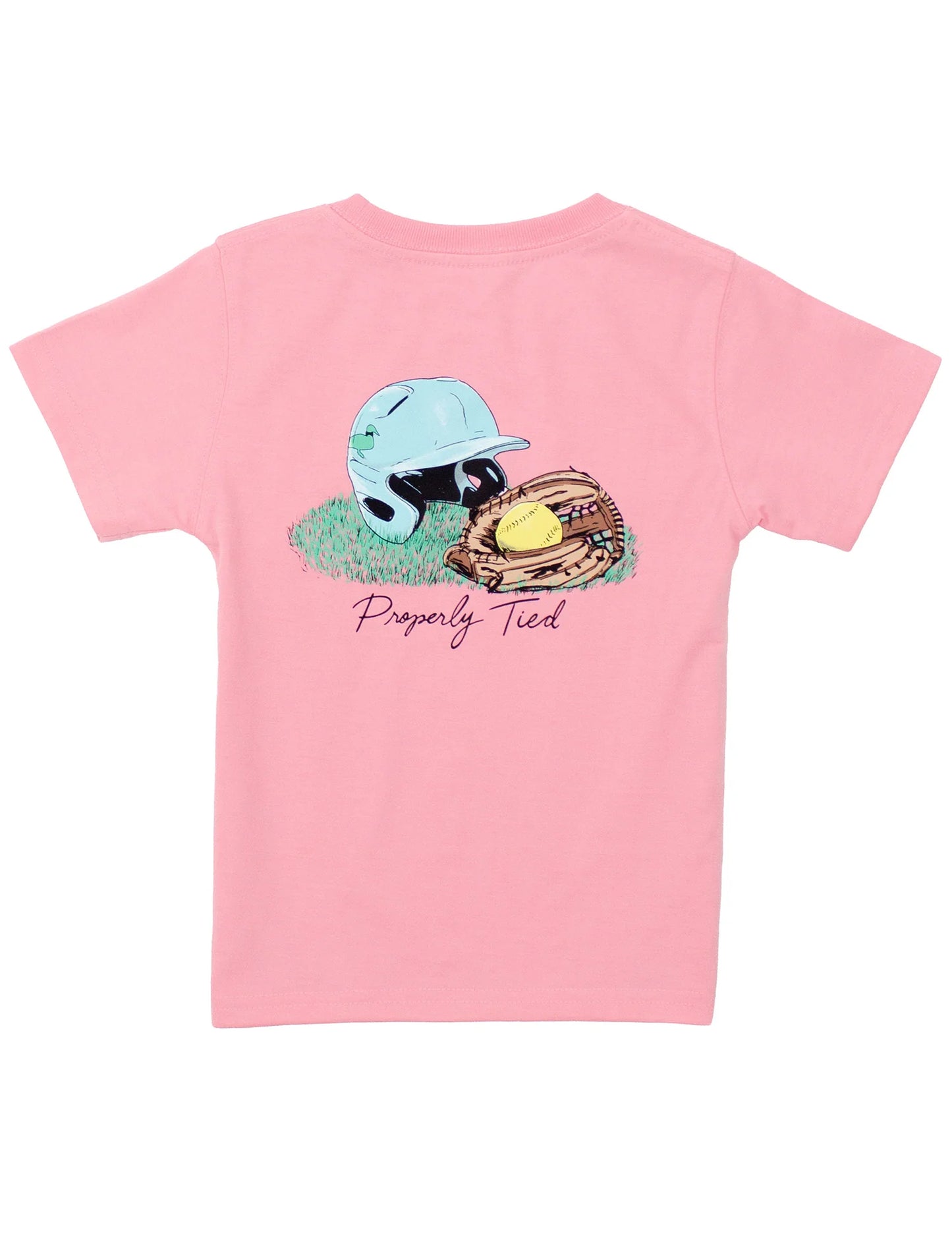 Properly Tied Softball Tee Light Pink