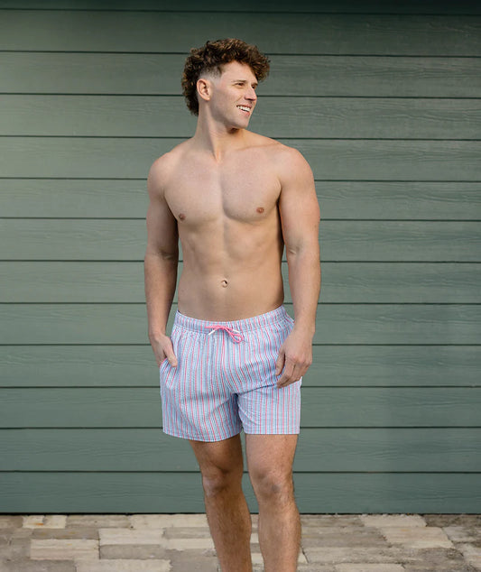 Southern Shirt Co Clubhouse Seersucker Swim Shorts