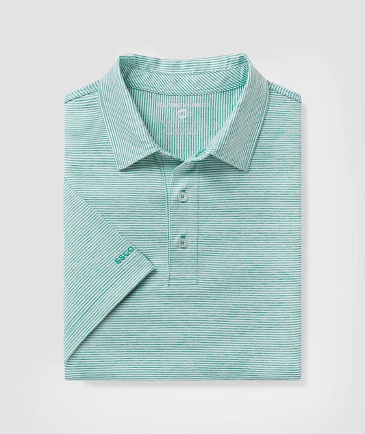 Southern Shirt Co Heather Madison Stripe Polo Fairway