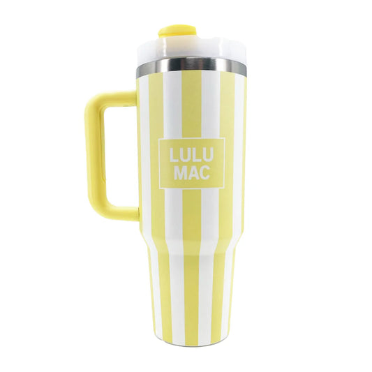 Lulu Mac Stripe Yellow Cup