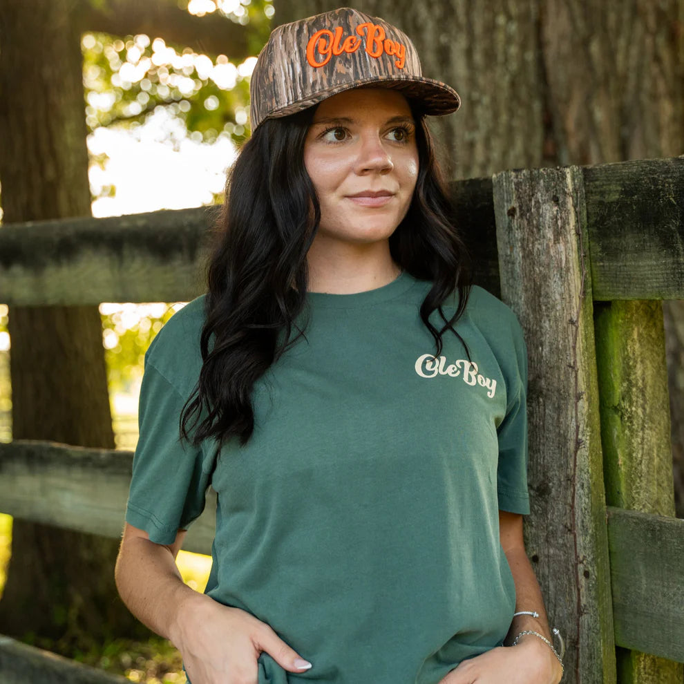 Ole Boy Duck Stamp Tee in Alpine Green