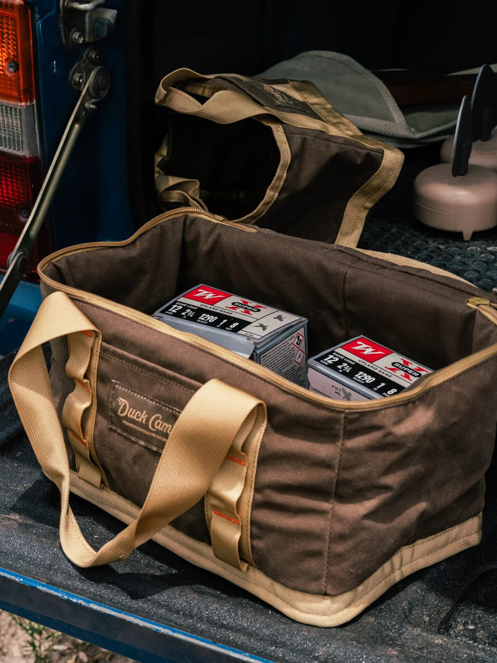 Duck Camp Canvas Ammo Tote Large Pin Oat Wheat